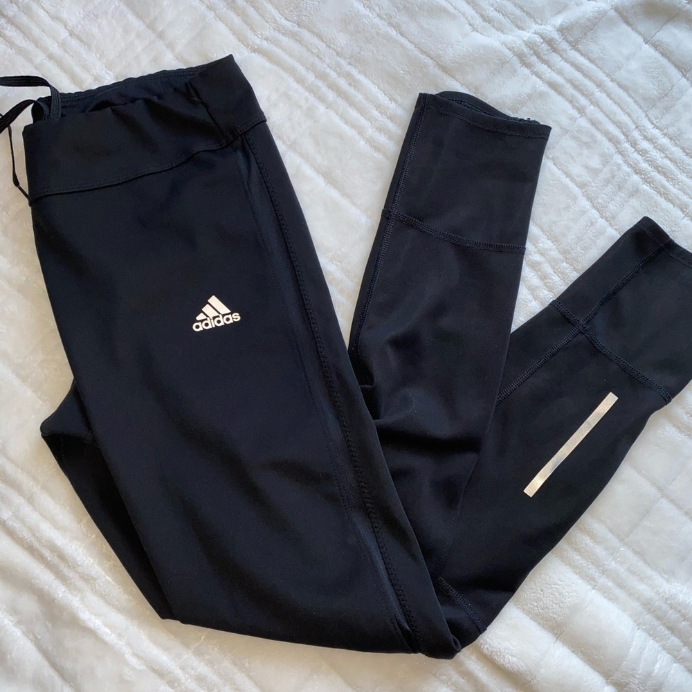 Black adidas running leggings